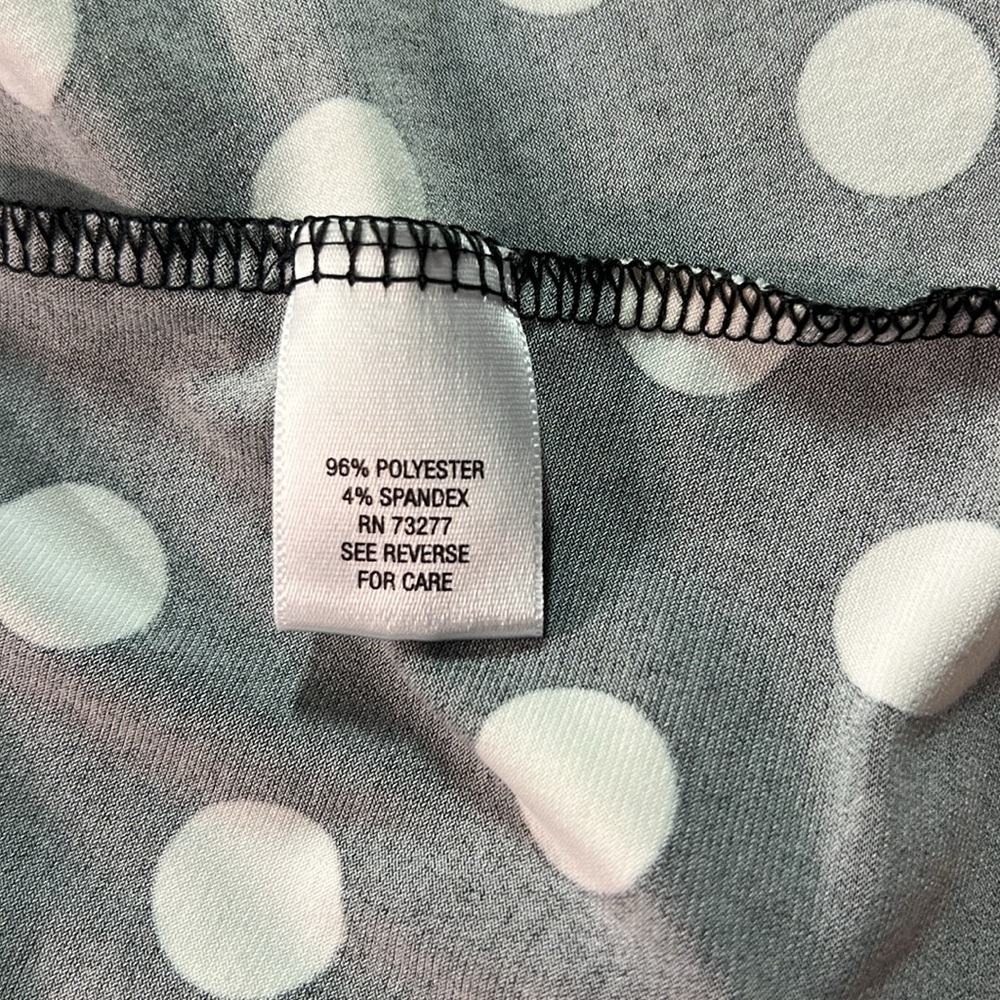 Apt.9 EC. Black and white pullover polka dot dress. Size medium - Picture 6 of 6